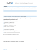 Wellbeing Initiative Change Worksheet